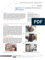 Therapeutic Management of Cutaneous Form of Pox in Pigeons With Azithromycin