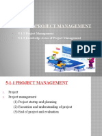 5-1-1 Project Management 5-1-2 Knowledge Areas of Project Management