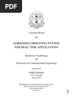 Seminar Report - Embedded OS For Real Time Applications