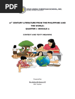 1st Quarter-Module 3-21st Century Literature From The Philippines and The World