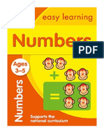 Numbers Ages 3-5: Ideal For Home Learning - Collins Easy Learning