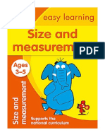 Size and Measurement Ages 3-5: Ideal For Home Learning - Collins Easy Learning