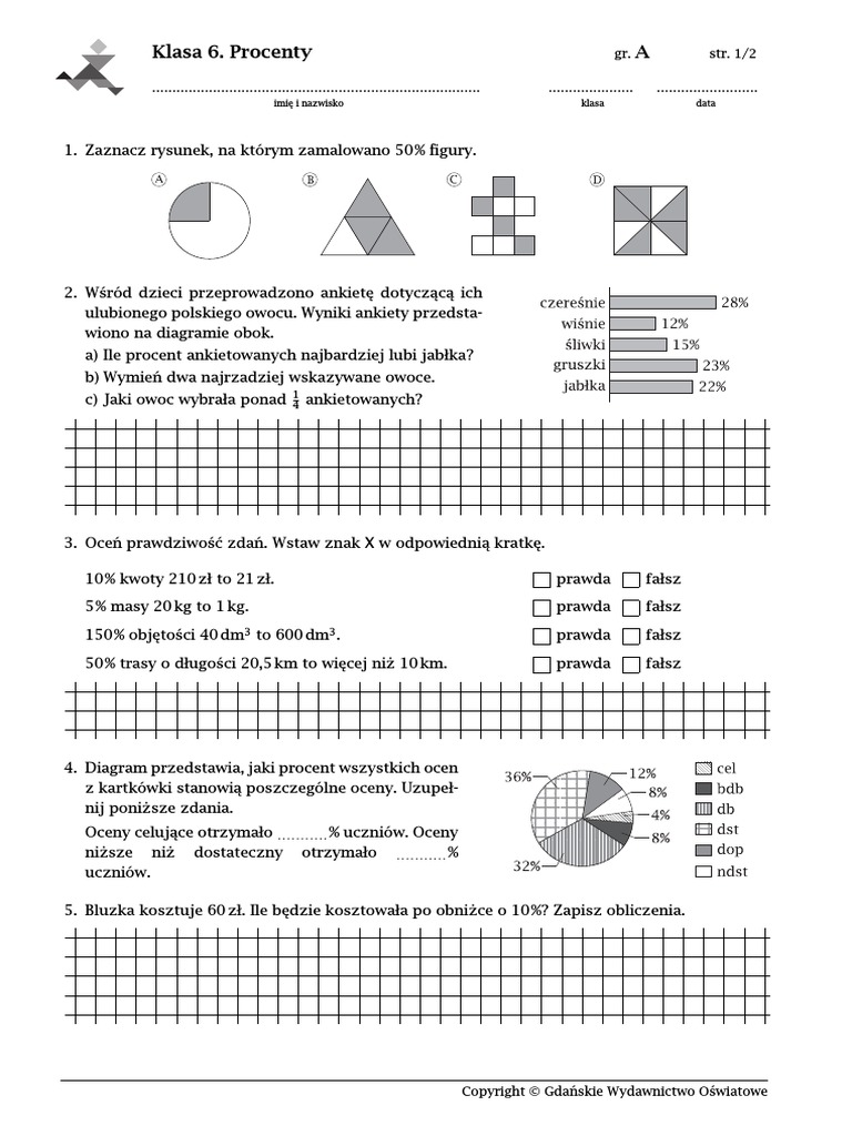 Quiz Z Matematyki Klasa 7
