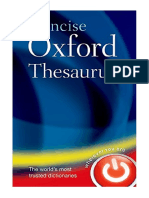 Concise Oxford Thesaurus - Oxford Languages