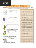 Reported Speech: Orders AND Requests - Introducing Verbs: Order, Tell, Ask