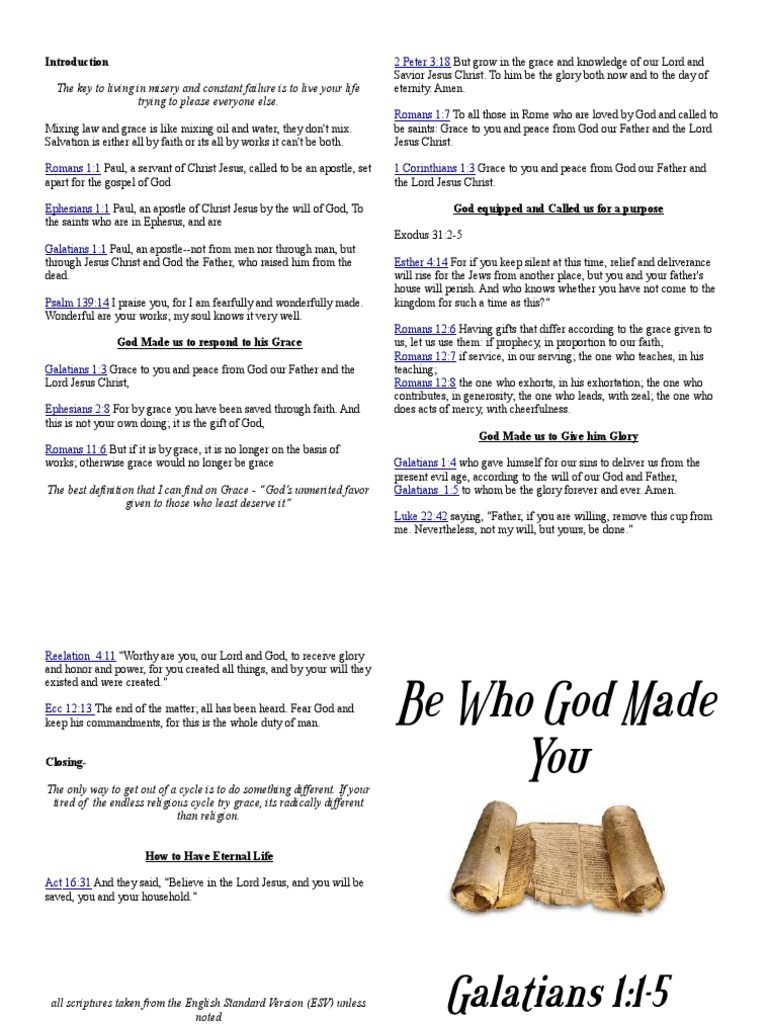 Sermon Notes May 01 2011 | PDF | Grace In Christianity | Epistle To The ...