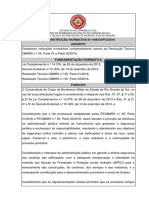 Instrucao Normativa N 006 2016 Esclarece Procedimentos Acerca Da Rtcbmrs N 05 Parte 01 e 03