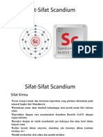 Sifat-Sifat Scandium