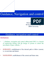 Guidance, Navigation and Control: by Periyanayaga Kristy. A M.Tech-Nanotechnology SRM University