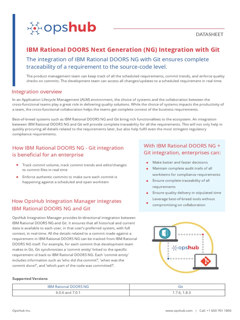 IBM Rational DOORS Next Generation (NG) Integration With Git PDF