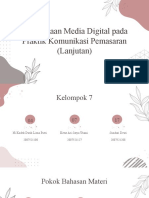 Penggunaan Media Digital Pada Praktik Komunikasi Pemasaran (Lanjutan)