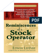 Reminiscences of A Stock Operator - Edwin Lefèvre