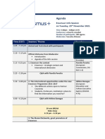 Erasmus+ Info Session Final Agenda