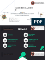 Modelación base de datos empresa AJE