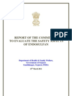 Report of The Committee To Evaluate The Safety Aspects of Endosulfan