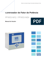 WEG Controlador Do Fator de Potencia PFW03 M12 24 Manual Do Usuario 10006647137 Pt