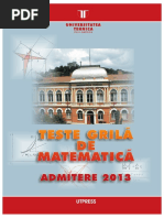 Documente.net Teste Grila de Matematica