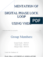 Implementation of Digital Phase Lock Loop Using VHDL