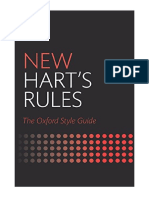 New Hart's Rules: The Oxford Style Guide - Oxford University Press