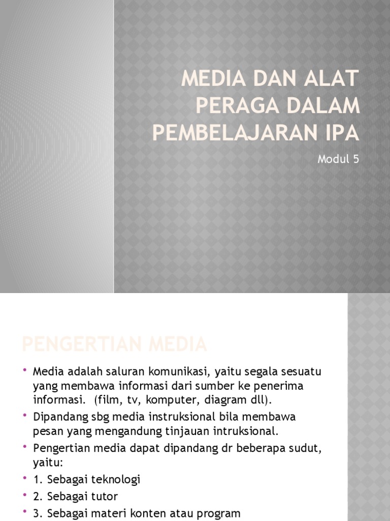 Modul 5 Pembelajaran IPA Di SD PDF