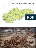 Mapa Slovenska - Rimavská Sobota