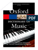 The Oxford Dictionary of Music 6/E - Tim Rutherford-Johnson