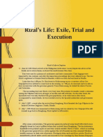Rizal's Life: Exile, Trial and Execution