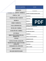 Formato de Sulicitud de Garantia Xiaomi