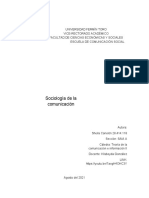 TEORIA Informe de La Sociología de La Comunicación