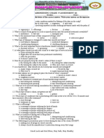 T.L.E. Hairdressing Grade - 9 Assessment Q1