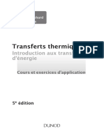 Transferts Thermiques Cours Et Exercices