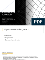 Clase 1 - Espacios Vectoriales 1