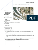 Module 1: Organisation: Starting Up