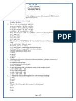 Class 12 P-block Practice Questions Chemistry