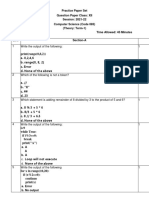 ComputerScience-Practice Paper Set (Chinhat)