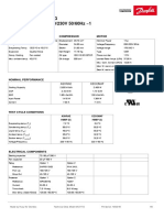 Technical Data Sheet MX21TG 200-220/230V 50/60Hz 1 R404A: Compressor Model Voltage Refrigerant