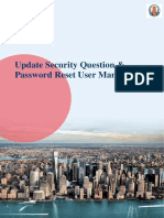 Update Security Question and Password Reset User Manual