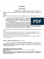 2do Año - Castellano - Actividad Ii. 1er Lapso. 20-21