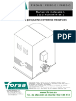 Automatismos para Puertas Correderas Industriales: Manual de Instalación, Uso y Mantenimiento