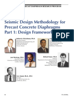 Seismic Design Methodology For Precast Concrete Diaphragms Part 1 - Design Framework