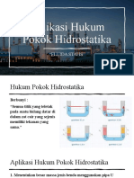 Aplikasi Hukum Pokok Hidrostatika