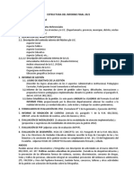 Estructura Del Informe de Fin de Gestión 2021