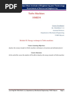 18ME54 Turbo Machines Module 02 Question No 3a & 3b