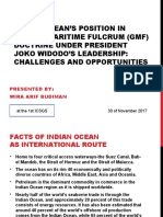 Presentation at ICSGS_Indian Ocean’s Position In Global Maritime Fulcrum Doctrine Under President Joko Widodo’s Leadership