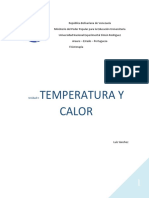 Temperatura y calor: capacidad calorífica, propagación del calor y termorregulación humana