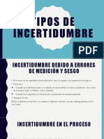 Tipos de Incertidumbre