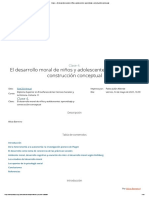 Clase 4. El Desarrollo Moral de Niños y Adolescentes - Aprendizaje y Construcción Conceptual