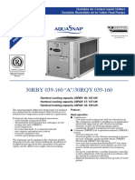 30RBY 039-160 "A"/30RQY 039-160: Ductable Air-Cooled Liquid Chillers Ductable Reversible Air-to-Water Heat Pumps