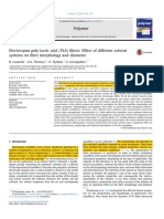 Electrospun Poly Lactic Acid (PLA) Fibreseffect of Different Solvent Systems On Fibre Morphology and Diameter