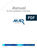 Manual: For The Installation of The Line